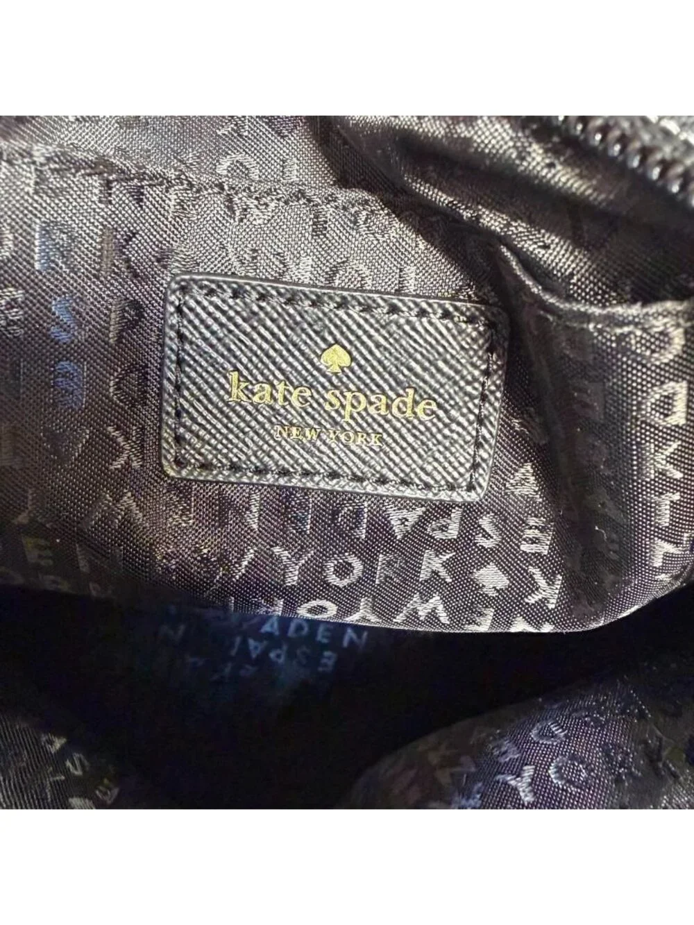 Kate Spade New York Ina Greta Court Satchel Black Glitter Glam Holiday Designer